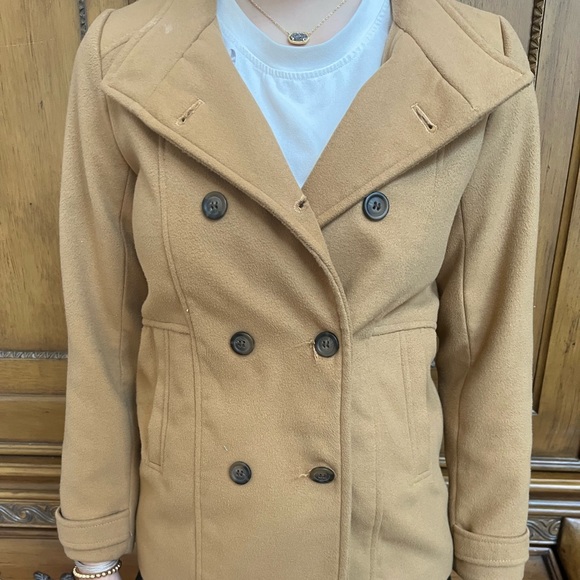 Forever 21 Girls Brown Peacoat - Picture 2 of 4